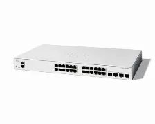 Switch Cisco C1300-24t-4g Gestionado, L2/l3, Rj-45 24, Gigabit Ethernet (10/100/1000), Blanco