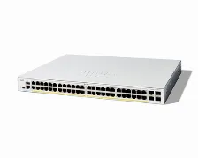 Switch Cisco C1300-48fp-4g Gestionado, L2/l3, Rj-45 48, Gigabit Ethernet (10/100/1000), Blanco