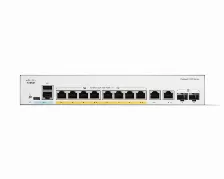 Switch Cisco Catalyst Catalyst 1300 Gestionado, L2, Rj-45 8, Gigabit Ethernet (10/100/1000), (poe +) 8, Gris