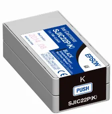 Cartucho De Tinta Epson Sjic22p Original, Negro
