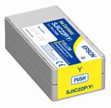 Cartucho De Tinta Epson Sjic22p(y) Original, Amarillo