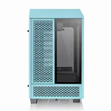 Gabinete Thermaltake The Tower 100 Mini Tower, Ventana, 2x Ventiladores, Turquesa