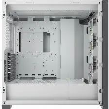 Gabinete Corsair Icue 5000x Rgb Semi Torre, Ventana Lateral Vidrio, 3x Vent. Rgb, S/fuente, Blanco