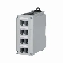 Panel De Parcheo Panduit Cdpp8rg 8 Puertos, Color Gris