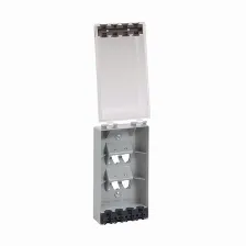 Placa De Pared Vertical, Resistente Al Agua Con Proteccia³n Ip56, Acepta 4 Ma³dulos Mini-com, Color Gris