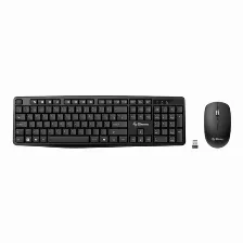 Teclado Inalámbrico Steren Com-675 Tamaño Completo (100%), 10 M, Teclado Numérico, Negro
