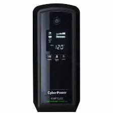 No Break Cyberpower Cp1000pfclcd 1 Kva / 600 W, 1030 J, Salida 120 V, 10 Salidas Ac, Negro