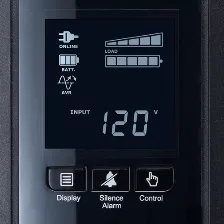 No Break Cyberpower Cp1000pfclcd 1 Kva / 600 W, 1030 J, Salida 120 V, 10 Salidas Ac, Negro