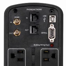 No Break Cyberpower Cp1000pfclcd 1 Kva / 600 W, 1030 J, Salida 120 V, 10 Salidas Ac, Negro