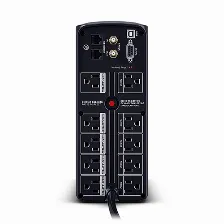 No Break Cyberpower Lcd Cp850avrlcda 0.85 Kva / 510 W, 1080 J, Entrada 139 V, 9 Salidas Ac, Negro