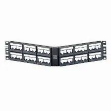 Panel De Parcheo Panduit Cppla48wbly 48 Puertos, Color Negro