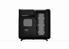 Gabinete Hyte X50 Mid Tower, Ventana Lateral Vidrio Templado, Sin Fuente, Pitch Black, Negro