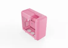 Gabinete Hyte X50 Mid Tower, Ventana Lateral Vidrio Templado, Sin Fuente, Strawberry Milk, Rosa