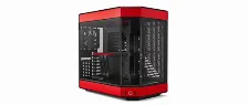 Gabinete Hyte Y60 Con Ventana, Midi-tower, Incluye Riser Pcie 4.0, 3x Ventiladores, Rojo