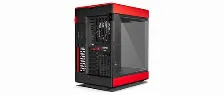 Gabinete Hyte Y60 Con Ventana, Midi-tower, Incluye Riser Pcie 4.0, 3x Ventiladores, Rojo