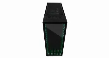 Gabinete Game Factor Csg601, Ventana Lateral, Frente Espejo Infinito, Rgb, Negro