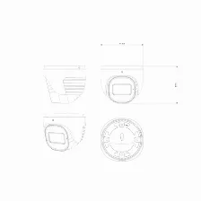 Cámara Ip Provision-isr Dh-340ipsn-mvf 4 Mp, Torreta, Microsd, Interior Y Exterior, Ip67, Blanco