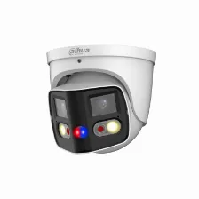 Camara Ip Dahua 8 Mp, Torreta, Microsd, Exterior, Ip67, Blanco, Angulo De 180°, Ir 25m, Led 20m, Disuasion Activa, Eptz, Microfono, Altavoz