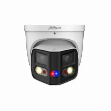 Camara Ip Dahua 8 Mp, Torreta, Microsd, Exterior, Ip67, Blanco, Angulo De 180°, Ir 25m, Led 20m, Disuasion Activa, Eptz, Microfono, Altavoz