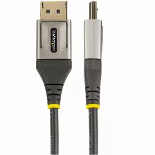 Cable Displayport Startech.com Displayport 1.4, 3 M, Gris, Negro