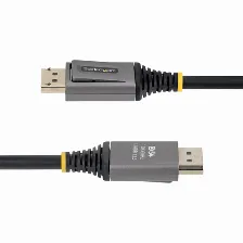 Cable Displayport Startech.com Displayport 2.1, 0.5 M, Negro