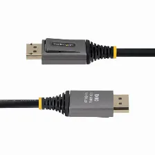 Cable Displayport Startech.com Displayport 2.1, 0.5 M, Negro