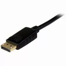 Convertidor De Vídeo Startech.com, Displayport A Hdmi, Máxima Resolución 4000 X 2000 Pixeles, Soporte De Audio, Color Negro, (dp2hdmm1mb)