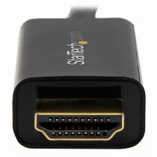 Convertidor De Vídeo Startech.com, Displayport A Hdmi, Máxima Resolución 4000 X 2000 Pixeles, Soporte De Audio, Color Negro, (dp2hdmm1mb)