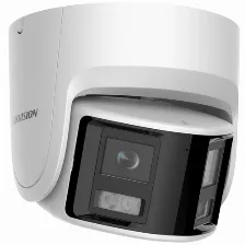 Cámara Ip Hikvision Ds-2cd2347g2p-lsu/sl(2.8mm)(c) 4 Mp, Torreta, Microsd, Interior Y Exterior, Ip67, Blanco