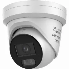 Cámara Ip Hikvision Pro Series Con Colorvu Ds-2cd2347g3-lis2uy/srb(2.8mm) 4 Mp, Torreta, Microsd, Interior Y Exterior, Ip67, Blanco