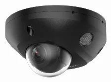 Cámara Ip Hikvision Ds-2cd2543g2-lis2u(2.8mm)(black) 4 Mp, Domo, Microsd, Exterior, Ip67, Negro