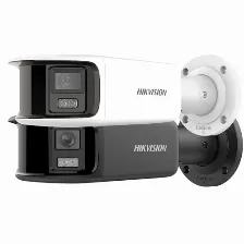 Bala Ip Panoramica 8 Megapixeles Hikvision Ds-2cd2t87g2-plsu/sl(c) 2 Lentes 2.8 Mm (180â°) / Imagen A Color 24/7 (colorvu) / Poe / Wdr 130â° / Ip67 / Acusense / Luz Estroboscã³pica Y Alarma Audible...