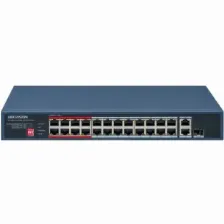 Switch Hikvision Value Series Ds-3e0326p-e/m(c) No Administrado, L2, Rj-45 24, Fast Ethernet (10/100), 24 Poe