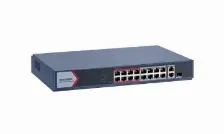 Switch Hikvision Ds-3e1318p-ei/m Gestionado, Rj-45 16, Fast Ethernet (10/100), 16 Poe, Gris