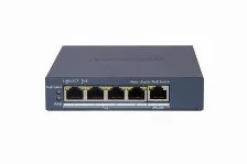 Switch Hikvision Ds-3e1505p-ei Gestionado, Rj-45 5, Gigabit Ethernet (10/100/1000), 4 Poe, Gris