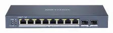 Switch Hikvision Ds-3e1510p-ei Gestionado, Rj-45 8, Gigabit Ethernet (10/100/1000), 4 Poe, Gris