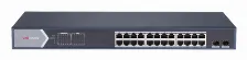 Switch Hikvision Ds-3e1526p-si Gestionado, L2, Rj-45 24, Gigabit Ethernet (10/100/1000), 24 Poe, Negro