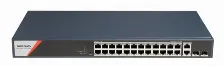 Switch Hikvision Ds-3e1512hp-si-8p2t2f Gestionado, Rj-45 26, Gigabit Ethernet (10/100/1000), 24 Poe, Azul