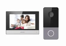 Kit De Videoportero Ip Hikvision, Poe Estandar Con Llamada A App De Smartphone, Apertura Con Tarjeta Mifare, Frente De Calle Ip65, Soporta 1 Dpto