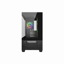 Gabinete Cooler Master Elite 490, Micro Atx/itx, Cristal Templado, 3x Ventiladores, Negro