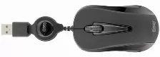 Mouse óptico Easy Line El-993346, Retráctil, Resolución 1000dpi, Negro