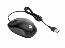 Mouse Hp, Optico, Alambrico, Usb, 1000 Dpi, Negro