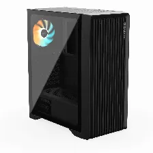 Gabinete Gigabyte C103 Glass Psu, Midi-tower, Atx/mini-itx, Panel Templado, Fuente De 650w Gold, Negro