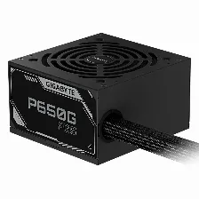 Fuente De Poder Gigabyte Gp-p650g Pg5, 650w, 80 Plus Gold, 24-pin Atx, 12vhpwr, 120mm, Negro