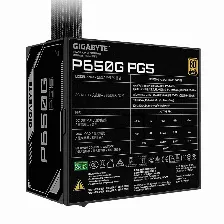 Fuente De Poder Gigabyte Gp-p650g Pg5, 650w, 80 Plus Gold, 24-pin Atx, 12vhpwr, 120mm, Negro