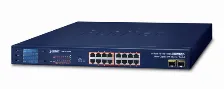 Switch Planet Gsw-1820vhp No Administrado, Rj-45 16, Gigabit Ethernet (10/100/1000), 16 Poe, 1u, Azul