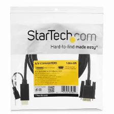Adaptador Vídeo Startech.com Vga (d-sub) A Hdmi + Micro Usb, 1.9 M, Negro