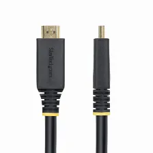 Cable Hdmi Startech.com Hdmi2-cable-4k60-15m V. 2.0, Canal Ethernet, 15 M, 18 Gbit/s, 1080p, 1440p, 2160p, Negro