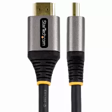 Cable Hdmi Startech.com Hdmm21v4m V. 2.1, 4 M, 48 Gbit/s, Negro, Gris