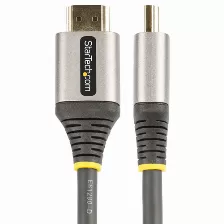 Cable Hdmi Startech.com V. 2.0b, Canal Ethernet, 5 M, 18 Gbit/s, Negro, Gris